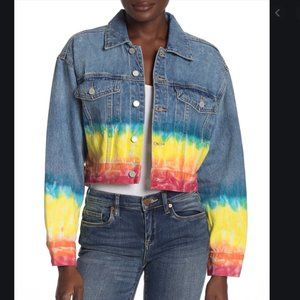 BLANK NYC Rainbow denim jacket